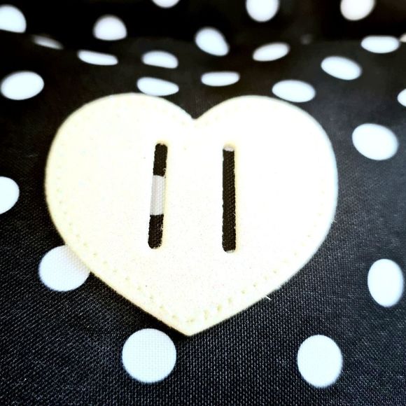 Eastsport - Lightweight Daypack / Backpack - Navy Blue, Black, & White Polka Dot - Picture 5 of 11